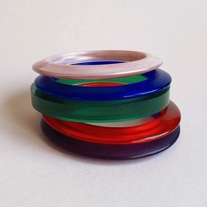 Bulk vintage resin bangle bracelets